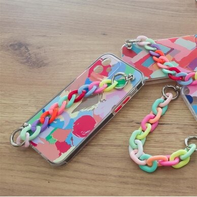 Dėklas Color Chain Case gel flexible elastic iPhone 12 multicolour 6
