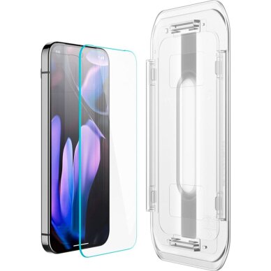 Akcija! Grūdintas stiklas Google Pixel 9 Pro XL (set 2) - Spigen Glas.tR EZ FIT - Skaidrus  2