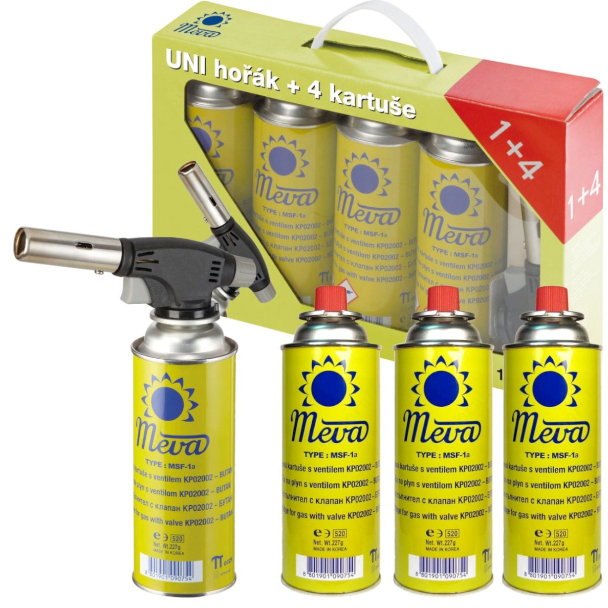 Creme Brulee 1kW universalus dujinis degiklis su rinkiniu