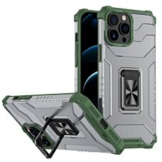 Dėklas Crystal Ring Case iPhone 11 Pro Max žalias