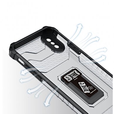 Dėklas Crystal Ring Case Kickstand Tough Rugged iPhone XS Max Mėlynas 4