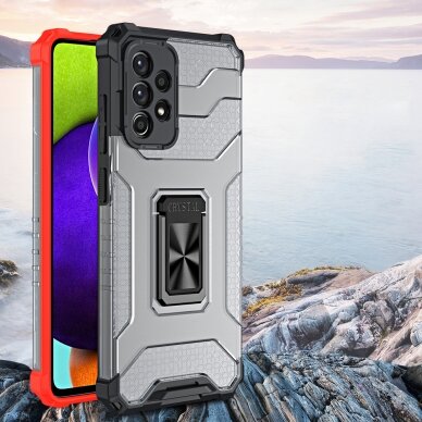 Dėklas Crystal Ring Case Kickstand Tough Rugged Samsung Galaxy A72 4G Žalias 1 Dėklas Crystal Ring Case Kickstand Tough Rugged Samsung Galaxy A72 4G Žalias 1