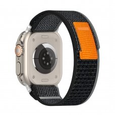 [Užsakomoji prekė] Apyrankė skirta Apple Watch 1 / 2 / 3 / 4 / 5 / 6 / 7 / 8 / SE / SE 2 / 9 (38 mm / 40 mm / 41 mm) - Techsuit Watchband (W039) - Juodas-Pilkas