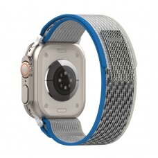 [Užsakomoji prekė] Apyrankė skirta Apple Watch 1 / 2 / 3 / 4 / 5 / 6 / 7 / 8 / SE / SE 2 / 9 (38 mm / 40 mm / 41 mm) - Techsuit Watchband (W039) - Mėlynas-Pilkas LZX341