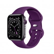 [Užsakomoji prekė] Apyrankė skirta Apple Watch 1 / 2 / 3 / 4 / 5 / 6 / 7 / 8 / 9 / SE / Ultra (42 / 44 / 45 / 49 mm) - Techsuit Watchband (W031) - Tamsiai Violetinis