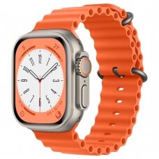[Užsakomoji prekė] Apyrankė skirta Apple Watch 1 / 2 / 3 / 4 / 5 / 6 / 7 / 8 / SE / Ultra / 9 (42 / 44 / 45 / 49 mm) - Techsuit Watchband (W038) - Oranžinis