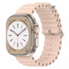 [Užsakomoji prekė] Apyrankė skirta Apple Watch 1 / 2 / 3 / 4 / 5 / 6 / 7 / 8 / 9 / SE / Ultra (42 / 44 / 45 / 49 mm) - Techsuit Watchband (W038) - Rožinis