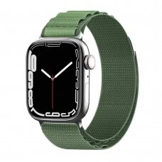 [Užsakomoji prekė] Apyrankė skirta Apple Watch 1 / 2 / 3 / 4 / 5 / 6 / 7 / SE / 8 (38 / 40  / 41mm) - Techsuit Watchband (W037) - Army Žalias
