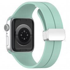 [Užsakomoji prekė] Apyrankė skirta Apple Watch 1/2/3/4/5/6/7/8/9/SE/SE 2 (38/40/41mm) - Techsuit Watchband (W011) - Teal Žalia