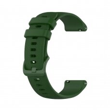 [Užsakomoji prekė] Apyrankė skirta Samsung Galaxy Watch 4, Galaxy Watch Active (40 / 44 mm), Huawei Watch GT / GT 2 / GT 3 (42 mm) - Techsuit Watchband 20mm (W006) - Žalias ZND933