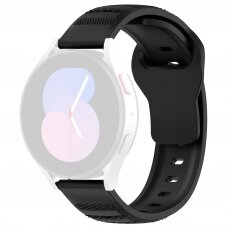 [Užsakomoji prekė] Apyrankė Samsung Galaxy Watch 4/5/6/Active 2, Huawei Watch GT 3 (42mm)/GT 3 Pro (43mm) - Techsuit Watchband (W050) - Juoda