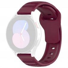 [Užsakomoji prekė] Apyrankė Samsung Galaxy Watch 4/5/6/Active 2, Huawei Watch GT 3 (42mm)/GT 3 Pro (43mm) - Techsuit Watchband (W050) - Bordo