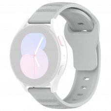 [Užsakomoji prekė] Apyrankė Samsung Galaxy Watch 4/5/Active 2, Huawei Watch GT 3 (42mm)/GT 3 Pro (43mm) - Techsuit Watchband (W050) - Pilka