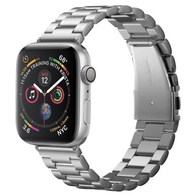 Akcija! Apyrankė skirta Apple Watch 1 / 2 / 3 / 4 / 5 / 6 / 7 / 8 / 9 / SE / Ultra (42 / 44 / 45 / 49 mm) - Spigen Modern Fit - Pilkas