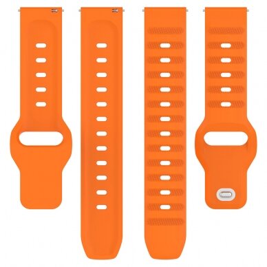 [Užsakomoji prekė] Apyrankė Huawei Watch GT 2 (46mm)/GT 2 Pro/GT 3 Pro (46mm)/Ultimate, Xiaomi Watch S1 - Techsuit Watchband (W050) - Oranžinė 1