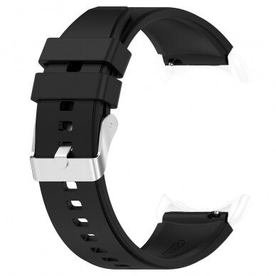 [Užsakomoji prekė] Apyrankė skirta Pixel Watch, Samsung Galaxy Watch 4/5/6, Active (40 / 44 mm), Huawei Watch GT / GT 2 / GT 3 (42 mm) - Techsuit Watchband 20mm (W026) - Juodas ZND933 2