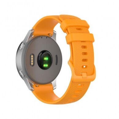 [Užsakomoji prekė] Apyrankė skirta Samsung Galaxy Watch 4/5/6, Galaxy Watch Active (40 / 44 mm), Huawei Watch GT / GT 2 / GT 3 (42 mm) - Techsuit Watchband 20mm (W006) - Oranžinis 1