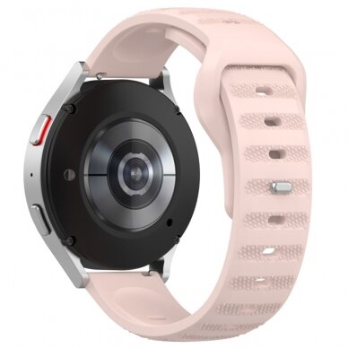 [Užsakomoji prekė] Apyrankė Samsung Galaxy Watch 4/5/6/Active 2, Huawei Watch GT 3 (42mm)/GT 3 Pro (43mm) - Techsuit Watchband (W050) - Rožinė 1