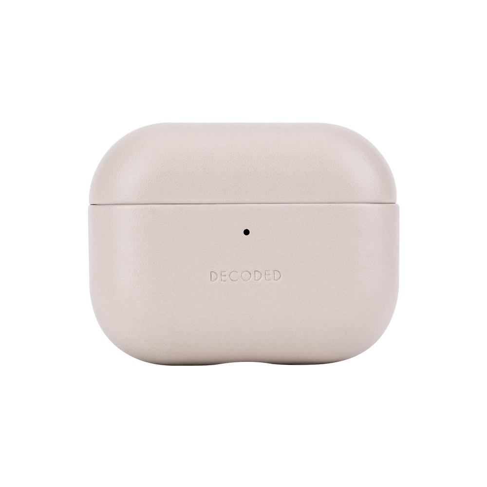 AirPods Pro 3 Decoded odinis dėklas – smėlinis AirPods Pro 3 Decoded odinis dėklas – smėlinis
