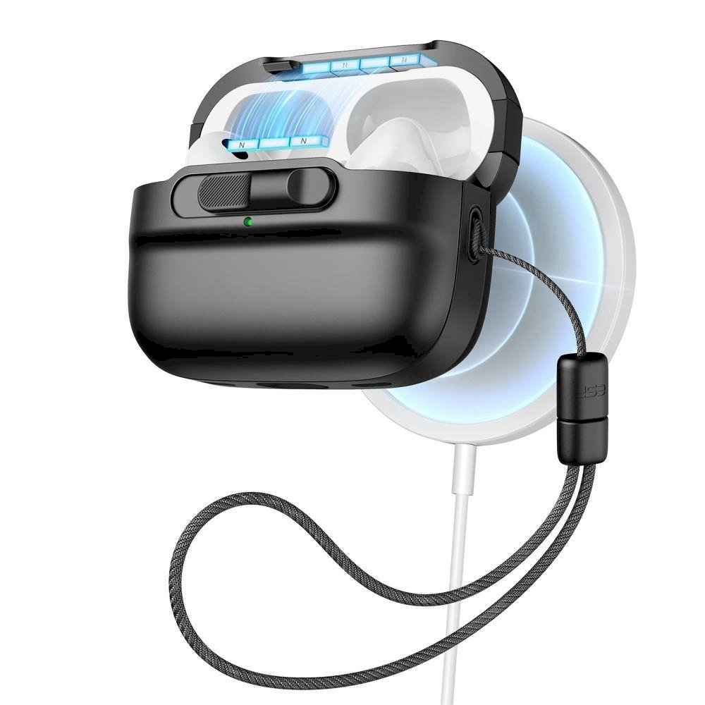 Dėklas ESR Pulse Halolock Case su MagSafe skirta Apple AirPods Pro 1/2 - Juodas Dėklas ESR Pulse Halolock Case su MagSafe skirta Apple AirPods Pro 1/2 - Juodas