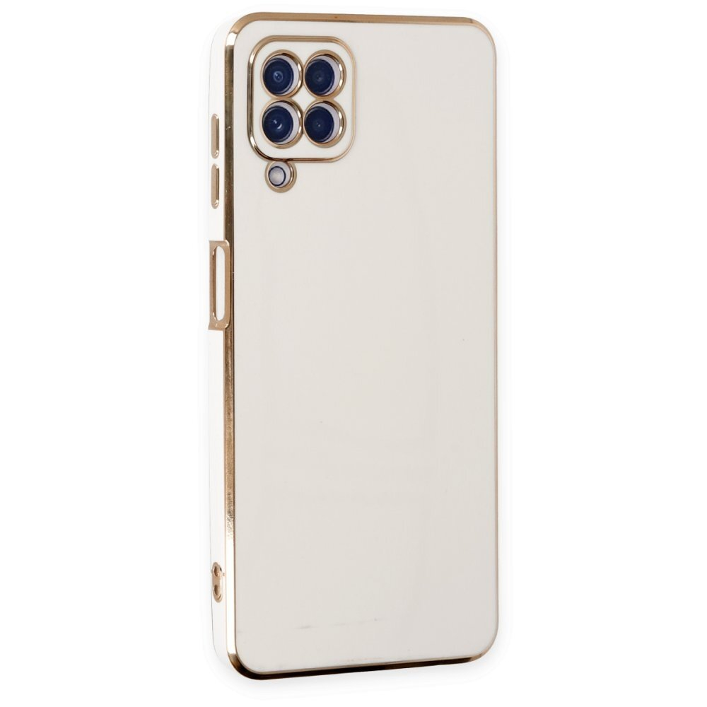 Dėklas Lighting Color Case for Samsung Galaxy A12 5G Baltas, auksiniais kraštais 1 Dėklas Lighting Color Case for Samsung Galaxy A12 5G Baltas, auksiniais kraštais 1