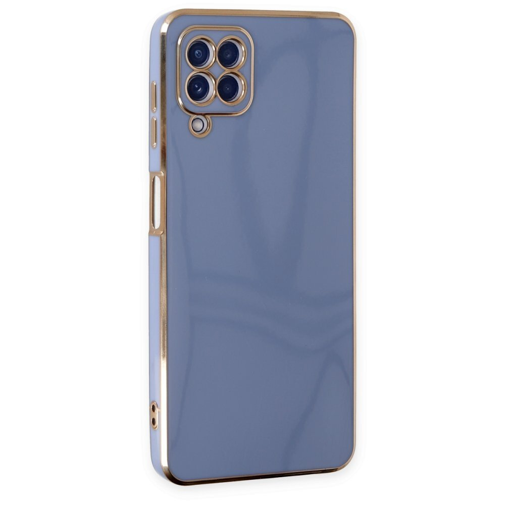 Dėklas Lighting Color Case for Samsung Galaxy A12 5G Mėlynas, auksiniais kraštais 1 Dėklas Lighting Color Case for Samsung Galaxy A12 5G Mėlynas, auksiniais kraštais 1