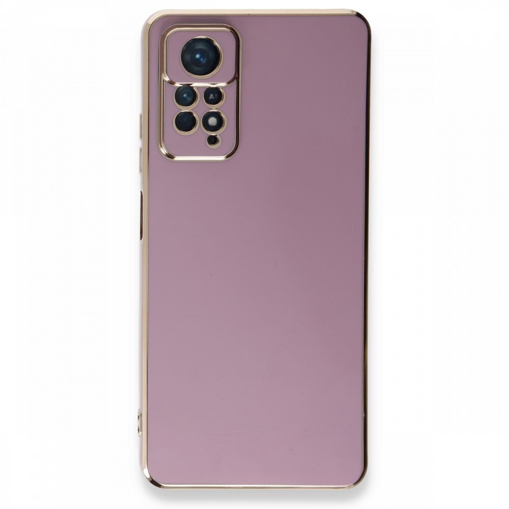 Dėklas Lighting Color Case for Xiaomi Redmi Note 11 Violetinis, auksiniais kraštais Dėklas Lighting Color Case for Xiaomi Redmi Note 11 Violetinis, auksiniais kraštais