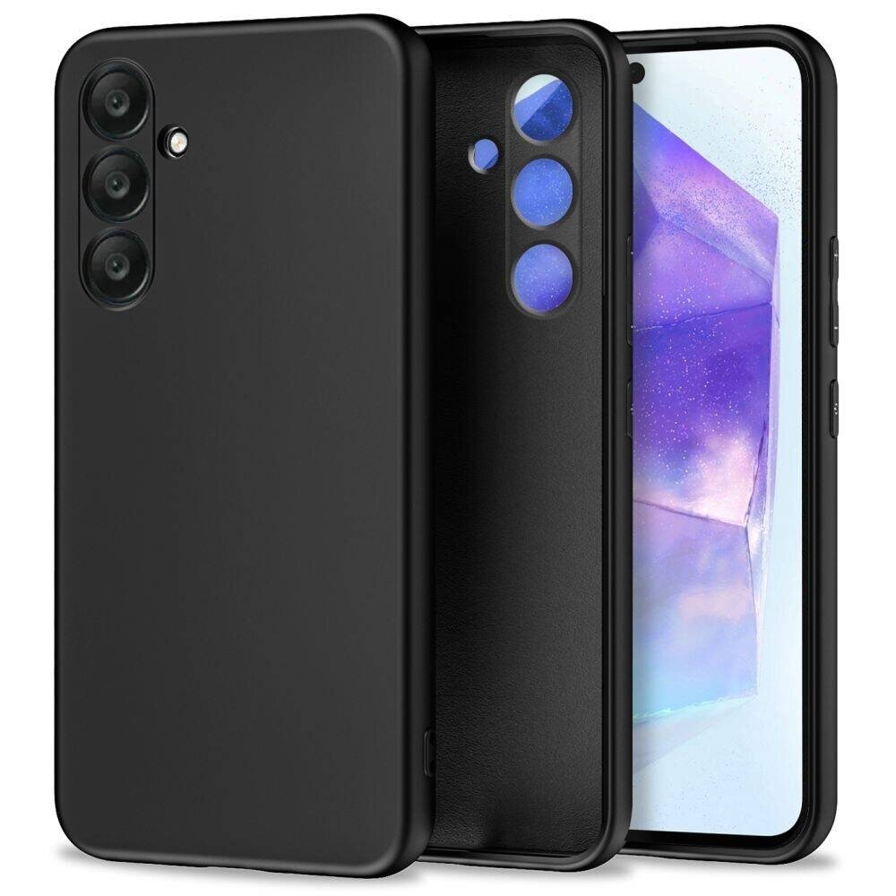 Dėklas Liquid Silicone 1.5mm Samsung A556 A55 5G juodas Dėklas Liquid Silicone 1.5mm Samsung A556 A55 5G juodas