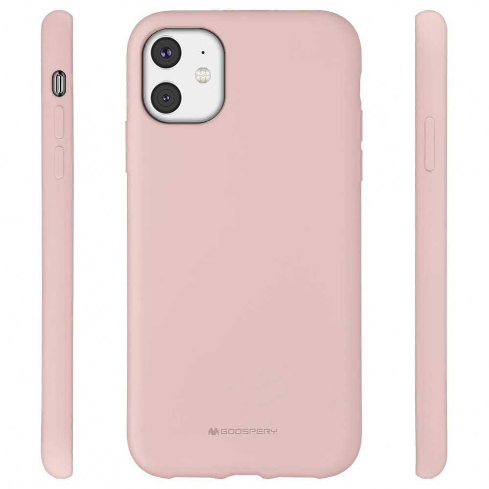 Dėklas Mercury Silicone Case Apple Iphone 11 Rožinio Smėlio 2 Dėklas Mercury Silicone Case Apple Iphone 11 Rožinio Smėlio 2