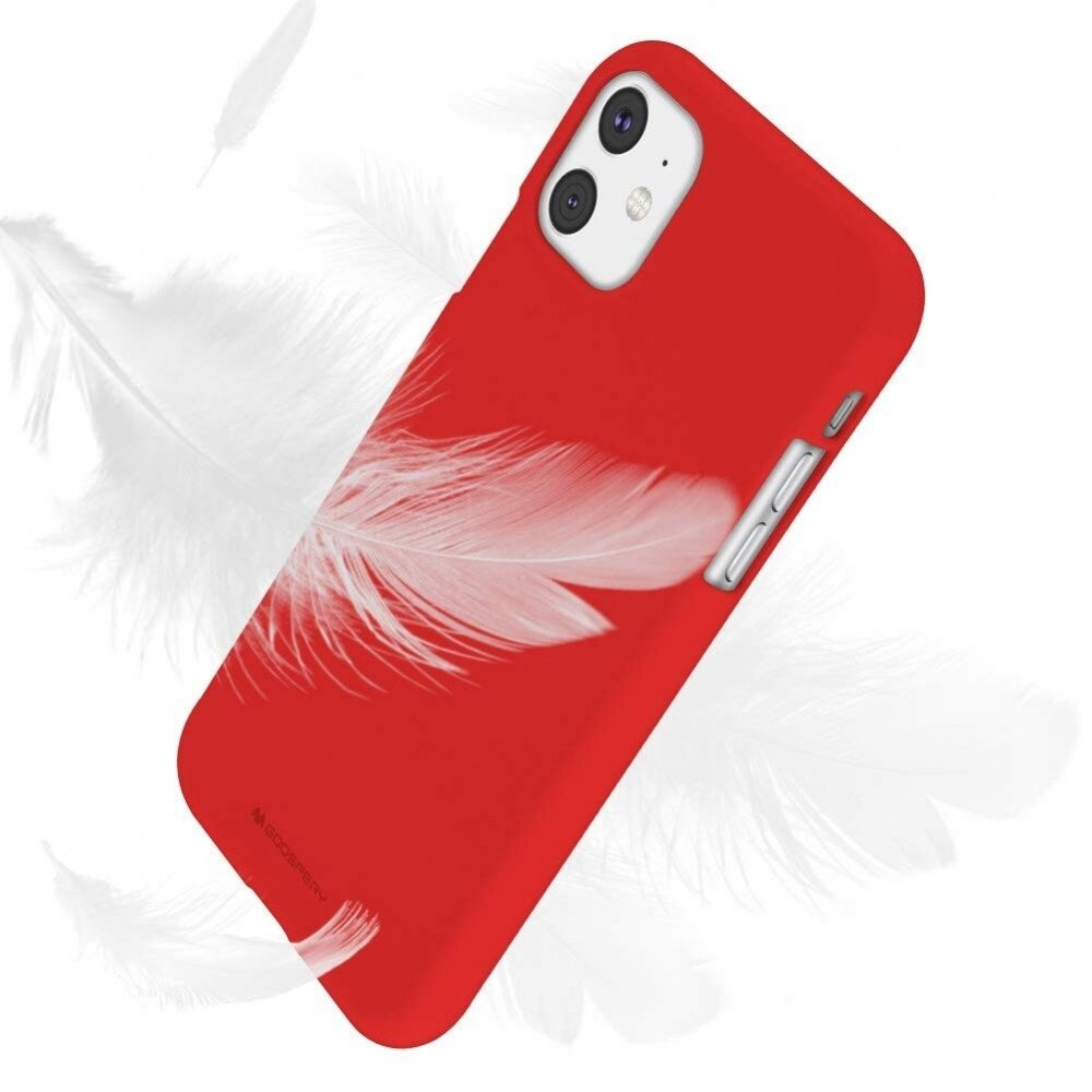 Dėklas Mercury Soft Jelly Case Apple Iphone 11 Raudonas  4 Dėklas Mercury Soft Jelly Case Apple Iphone 11 Raudonas  4