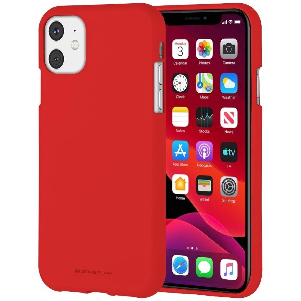 Dėklas Mercury Soft Jelly Case Apple Iphone 11 Raudonas Dėklas Mercury Soft Jelly Case Apple Iphone 11 Raudonas
