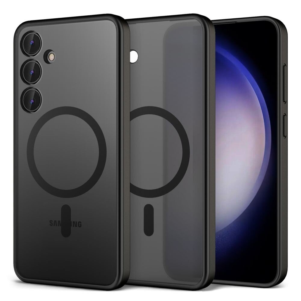 Samsung S936 S25 Plus Reach Matte MagSafe dėklas – juodas