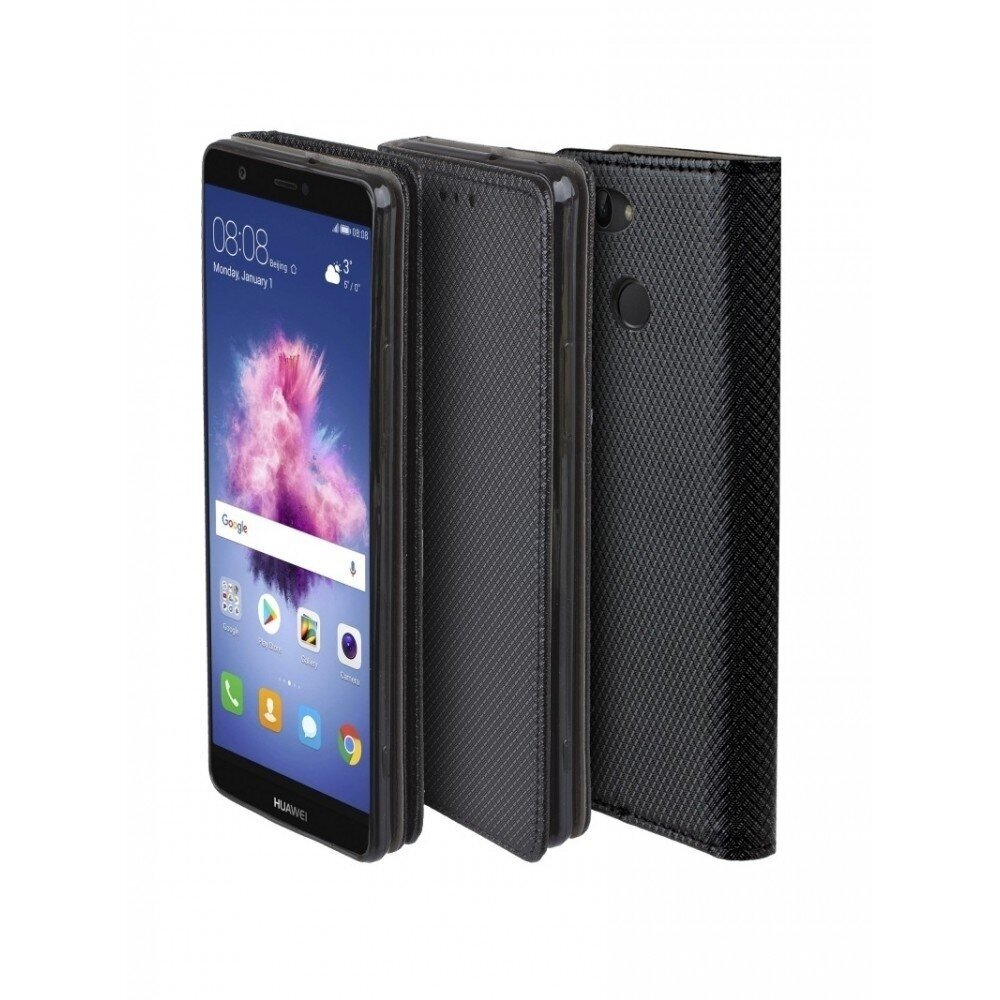 Dėklas Smart Magnet Huawei P Smart Juodas UGLX912 2 Dėklas Smart Magnet Huawei P Smart Juodas UGLX912 2