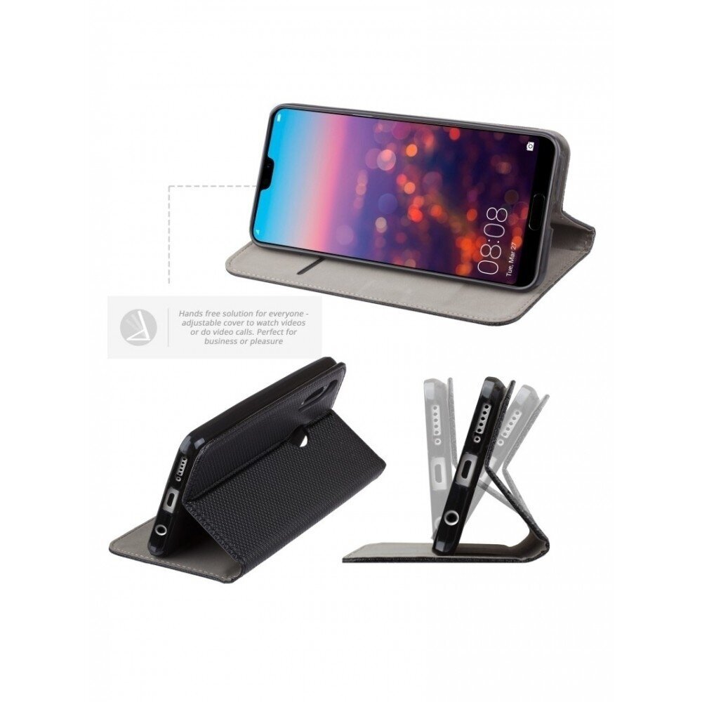 Dėklas Smart Magnet Huawei P20 Lite Juodas 5 Dėklas Smart Magnet Huawei P20 Lite Juodas 5