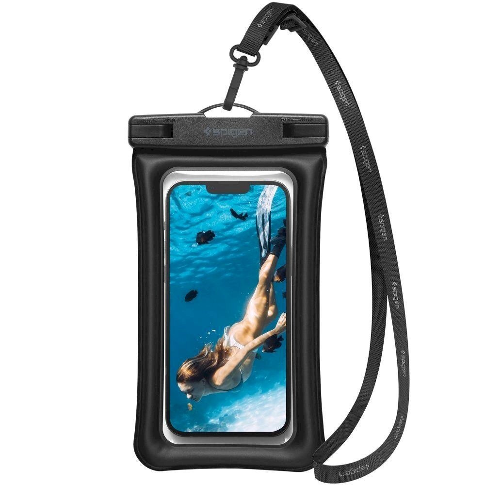 Dėklas Spigen A610 UNIVERSAL WATERPROOF FLOAT CASE Juodas Dėklas Spigen A610 UNIVERSAL WATERPROOF FLOAT CASE Juodas