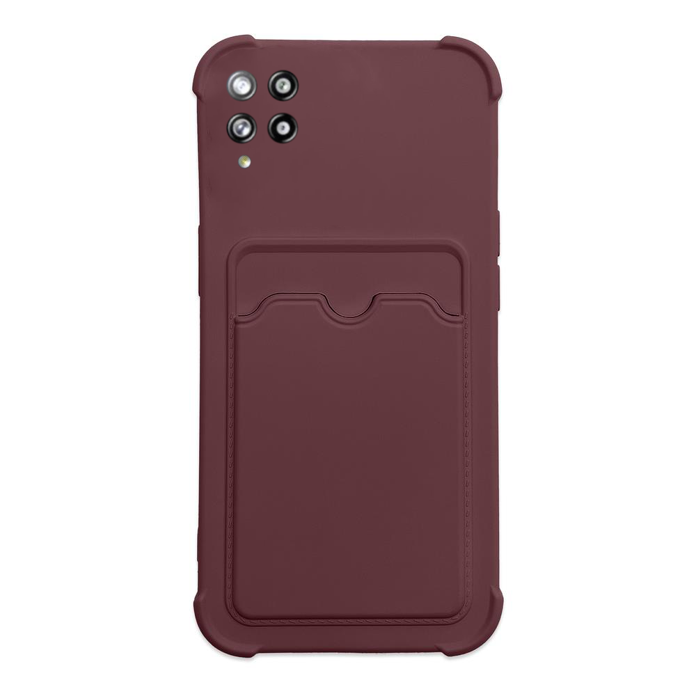 Dėklas su kišenėle kortelėms Card Armor Case Samsung Galaxy A22 4G Bordo Dėklas su kišenėle kortelėms Card Armor Case Samsung Galaxy A22 4G Bordo