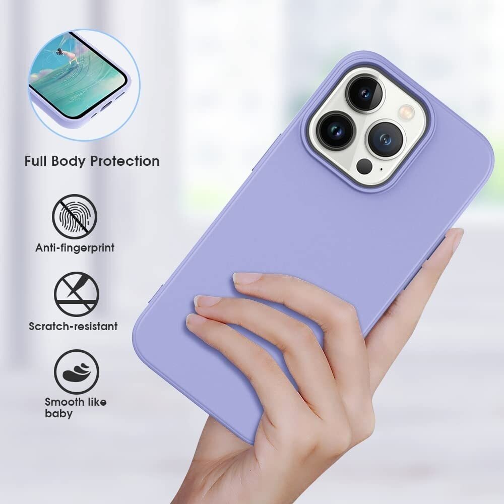 Dėklas Soft silicone by X-level Apple iPhone 14 Pro Max violetinis 2