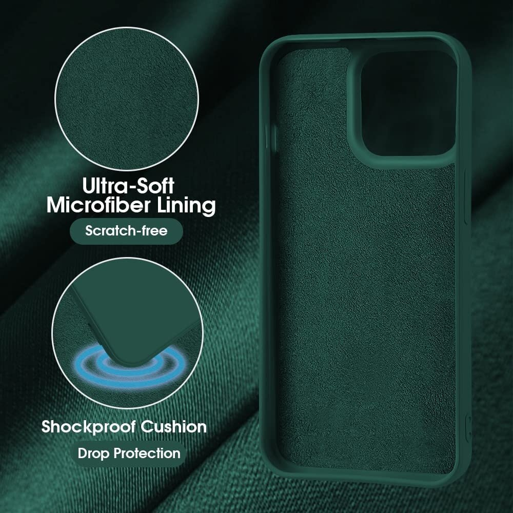 Dėklas Soft silicone by X-level Apple iPhone 14 Pro tamsiai žalias 2