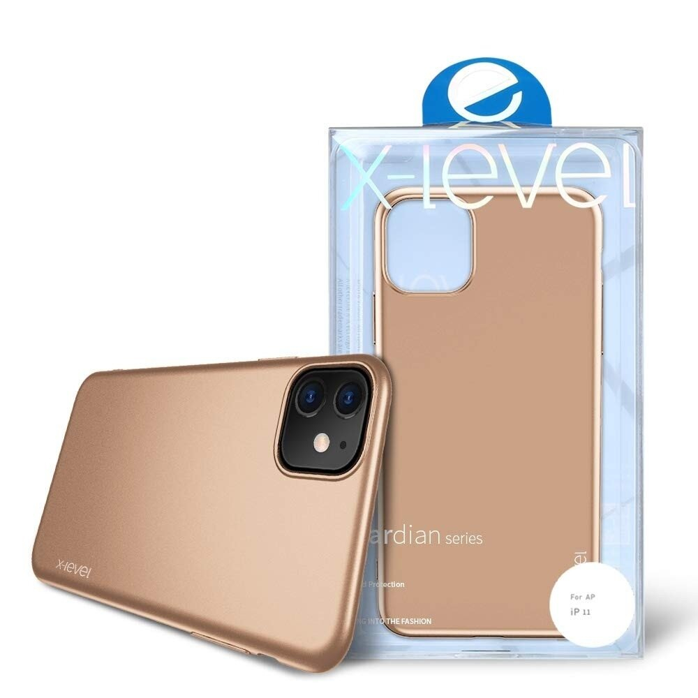 Dėklas X-Level Guardian Apple Iphone 11 Auksinis 4 Dėklas X-Level Guardian Apple Iphone 11 Auksinis 4