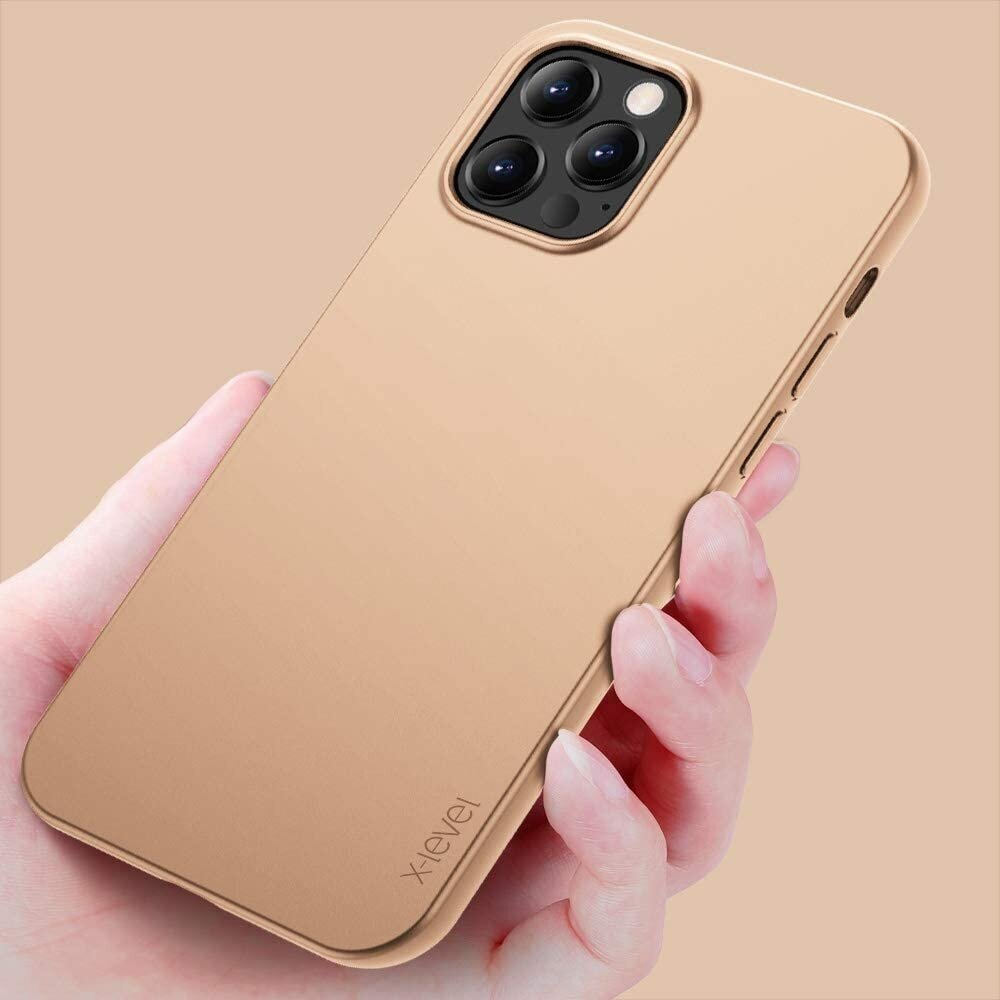 Dėklas X-Level Slim Guard Apple iPhone 14 Plus auksinis  1