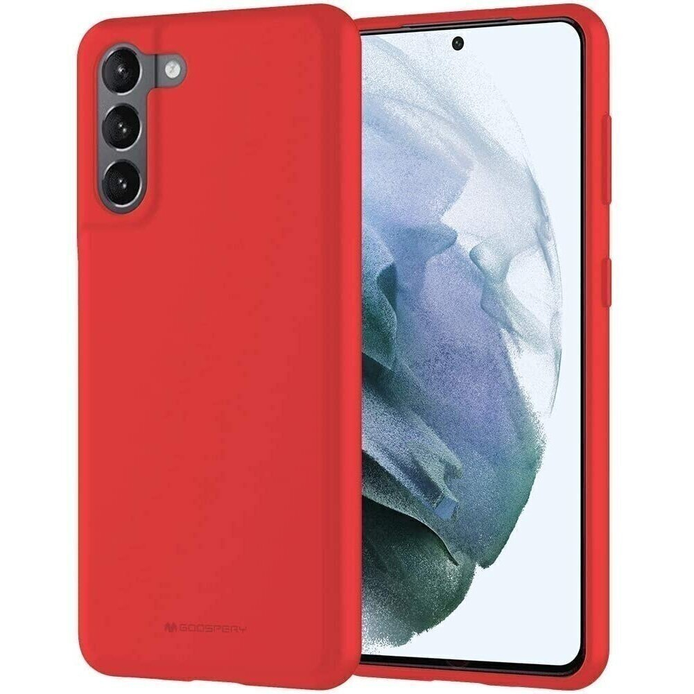 Dėklas Mercury Minkštas Jelly Dėklas Samsung S721 S24 FE raudonas Dėklas Mercury Minkštas Jelly Dėklas Samsung S721 S24 FE raudonas