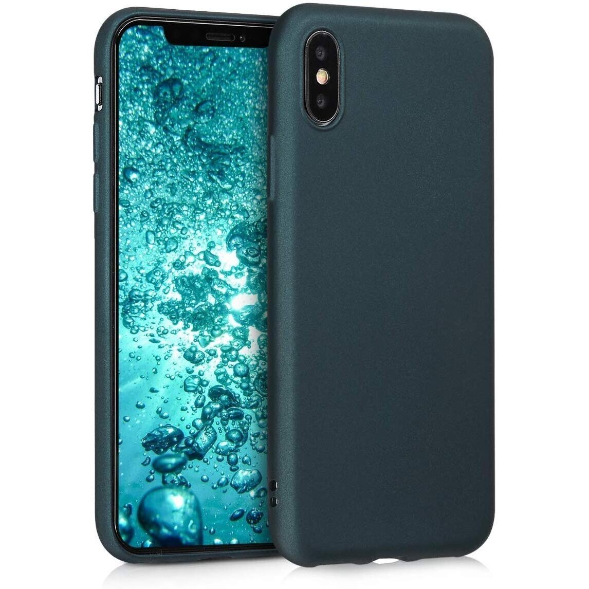 Dėklas Soft silicone by X-level Apple iPhone X/XS tamsiai žalias Dėklas Soft silicone by X-level Apple iPhone X/XS tamsiai žalias