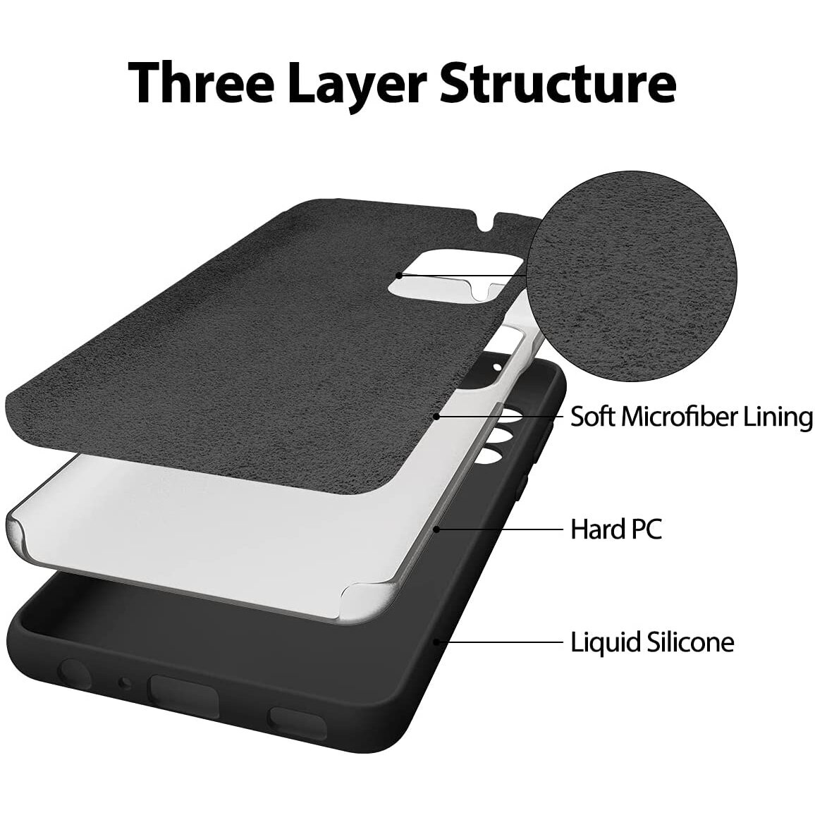 Dėklas Mercury LSR Soft Samsung A52/ A52s juodas  1