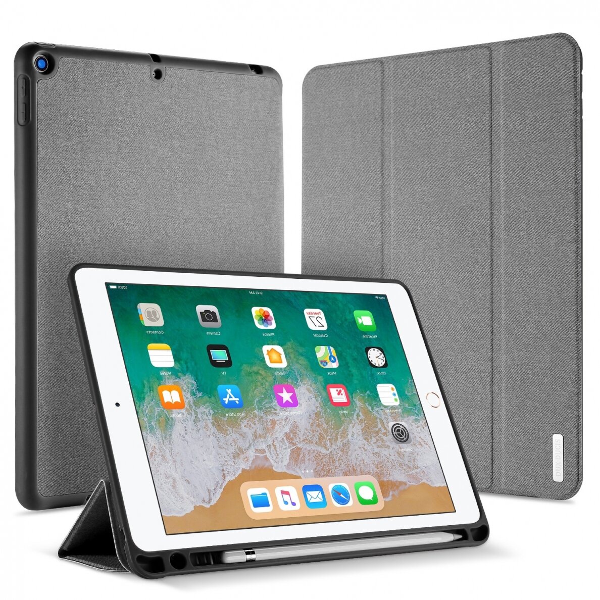 Dėklas Dux Ducis Domo Apple iPad 9.7 2018/iPad 9.7 2017 pilkas Dėklas Dux Ducis Domo Apple iPad 9.7 2018/iPad 9.7 2017 pilkas