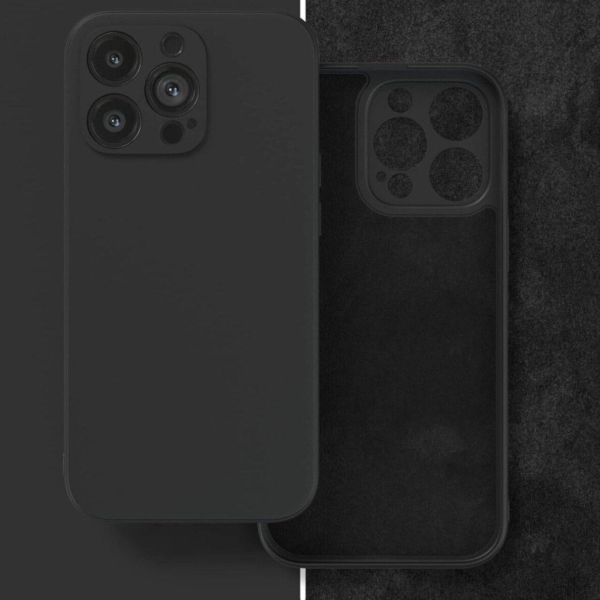 Dėklas Liquid Silicone 1.5mm Apple iPhone 16 Pro juodas 1 Dėklas Liquid Silicone 1.5mm Apple iPhone 16 Pro juodas 1