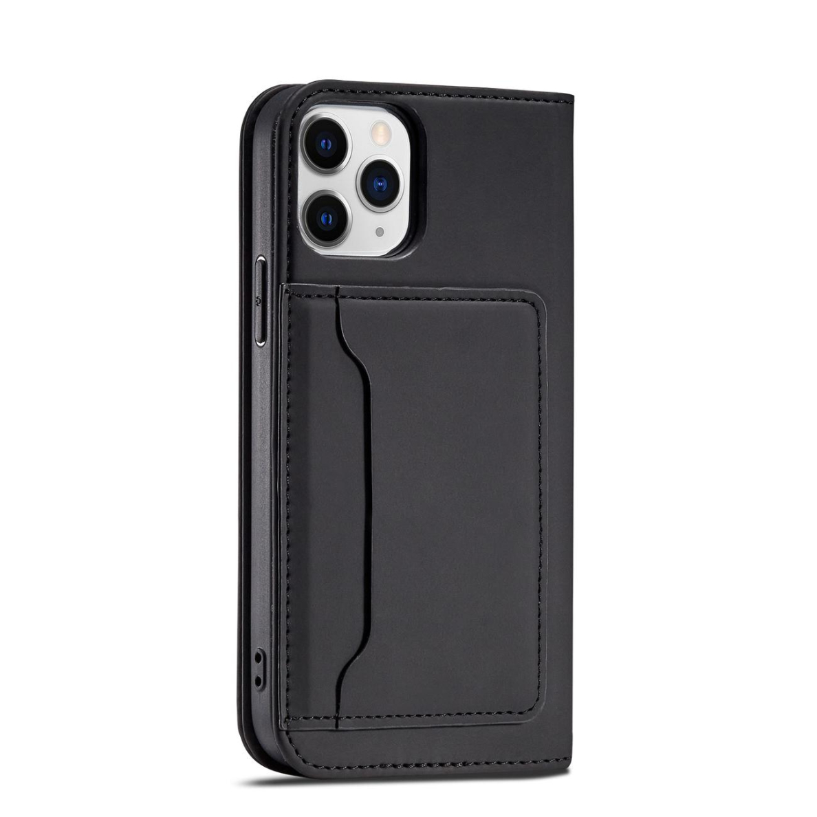 Dėklas Magnet Card Case for iPhone 12 Pro Max Juodas 14 Dėklas Magnet Card Case for iPhone 12 Pro Max Juodas 14