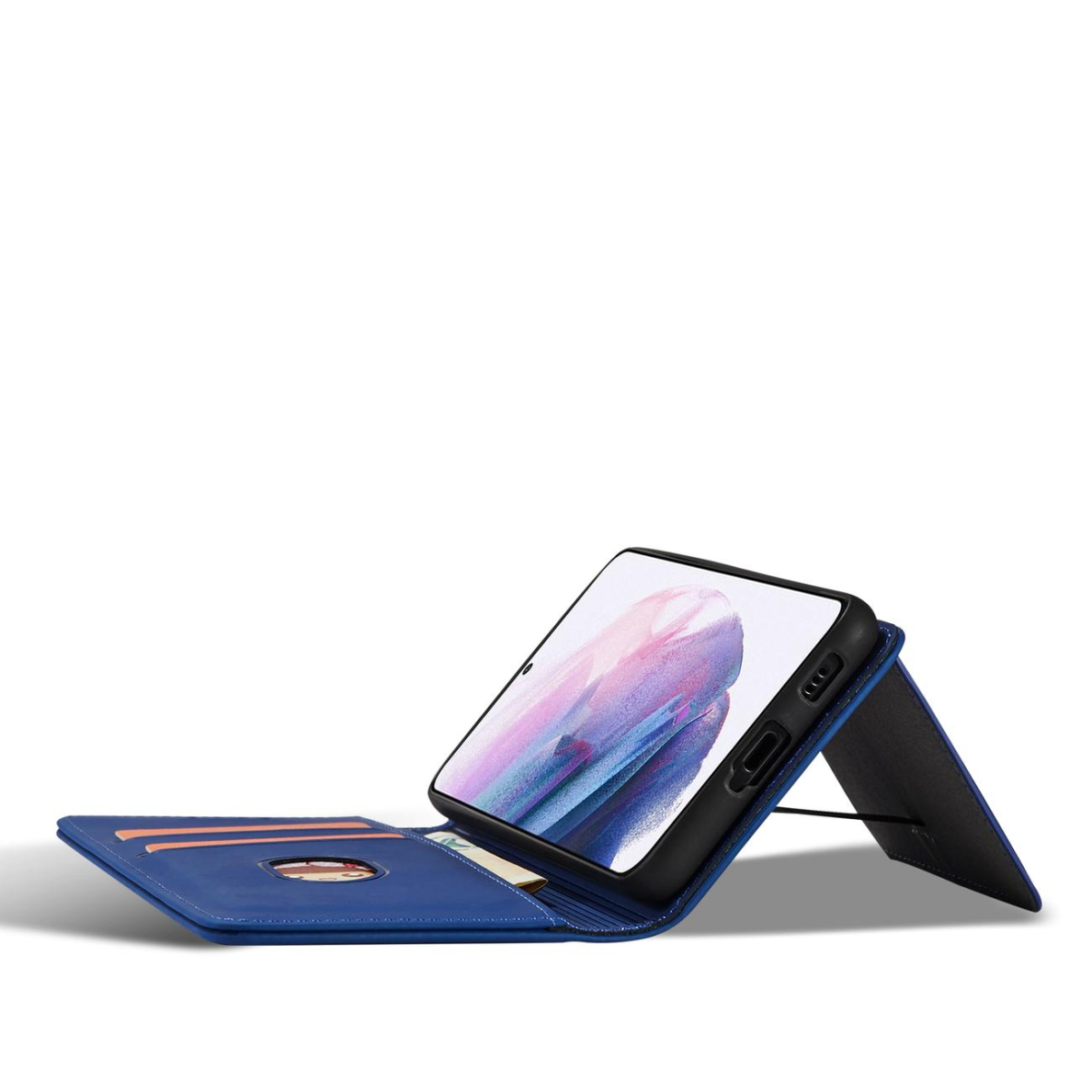 Dėklas Magnet Card Case for Samsung Galaxy S22 Plus Mėlynas 2 Dėklas Magnet Card Case for Samsung Galaxy S22 Plus Mėlynas 2