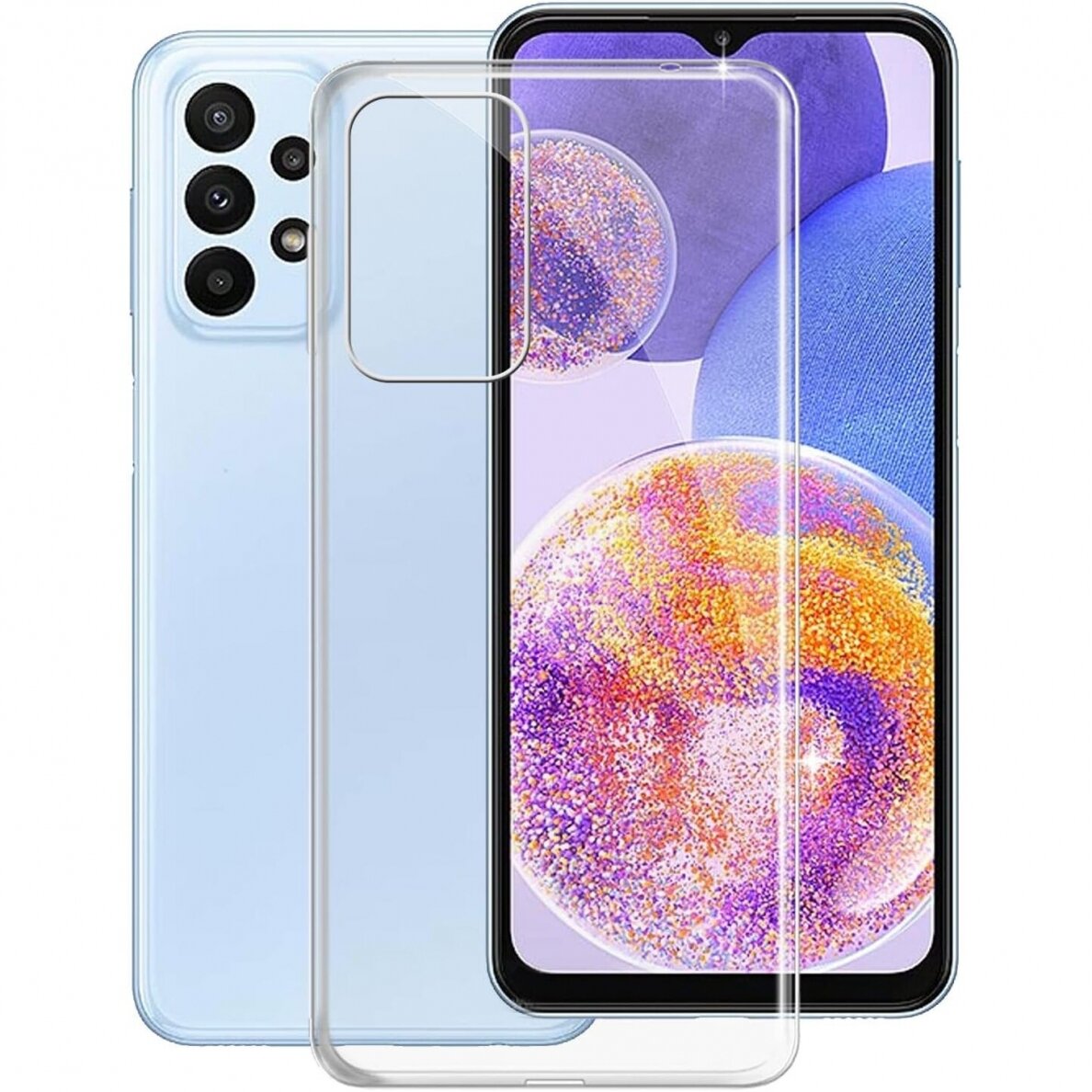 Dėklas Mercury Clear Silicone Samsung A235 A23 4G/A236 A23 5G skaidrus