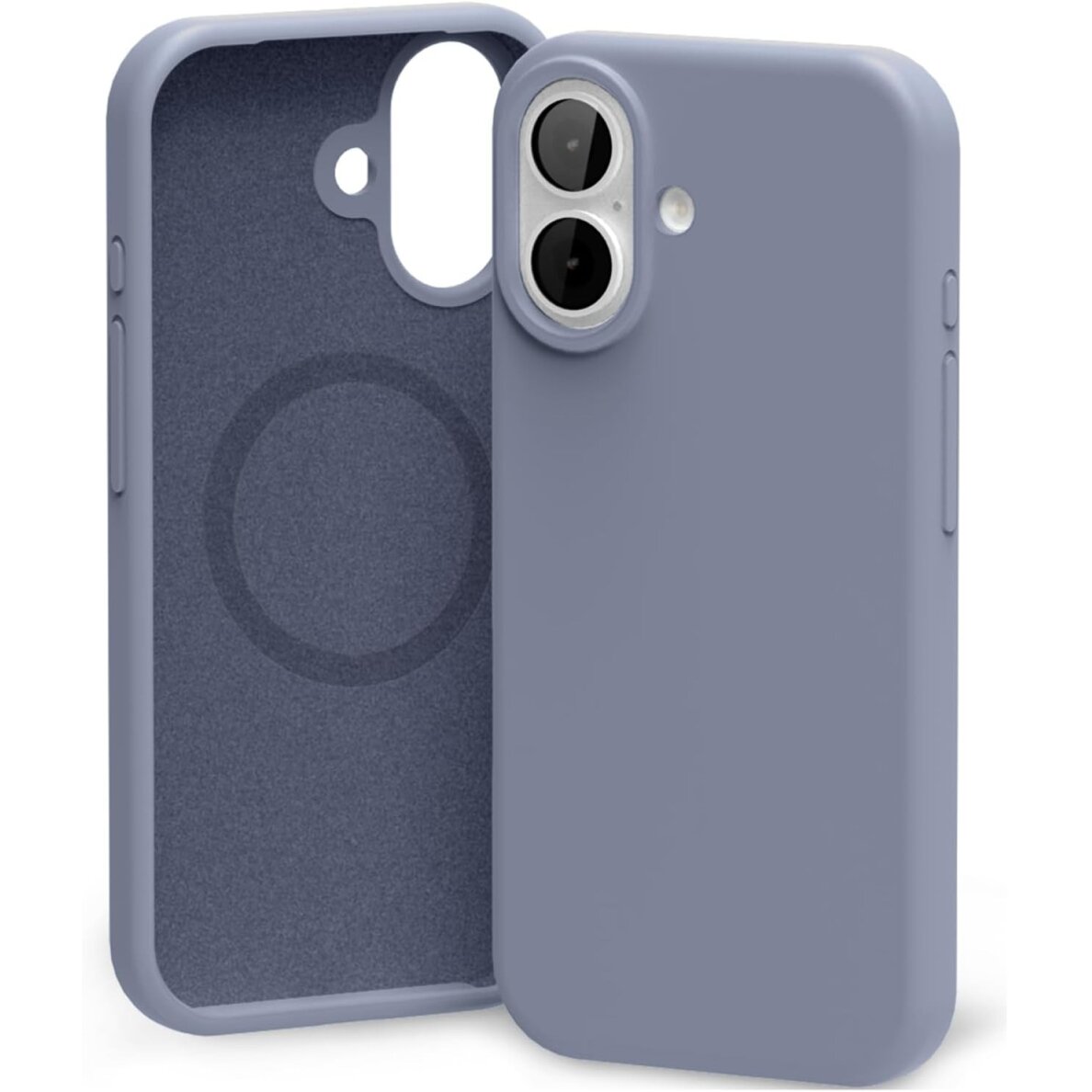 iPhone 17 dėklas Mercury Pure MagSafe Silicon – levandų pilkas