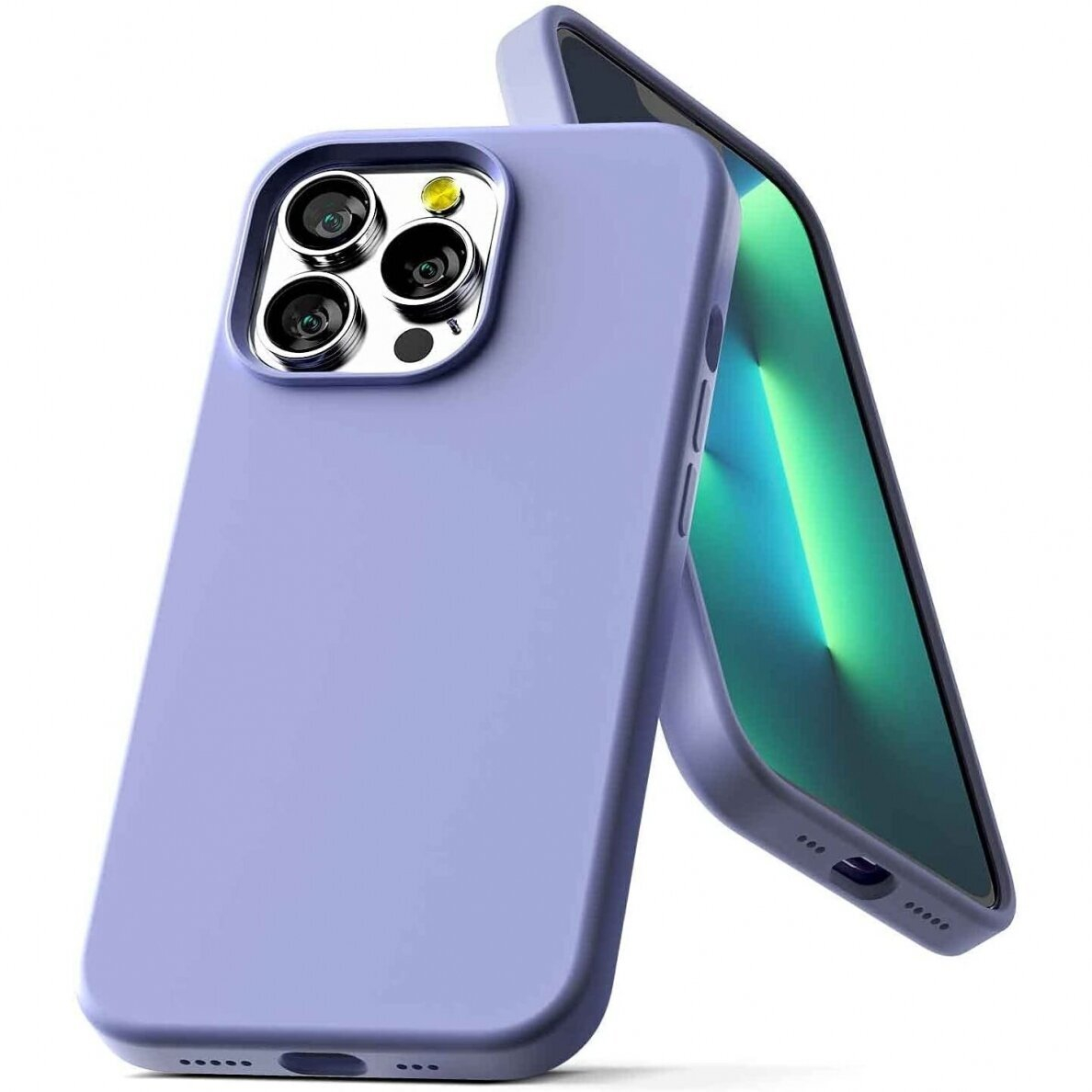 Dėklas Mercury Silicone Case Apple iPhone 13 levandos pilka Dėklas Mercury Silicone Case Apple iPhone 13 levandos pilka